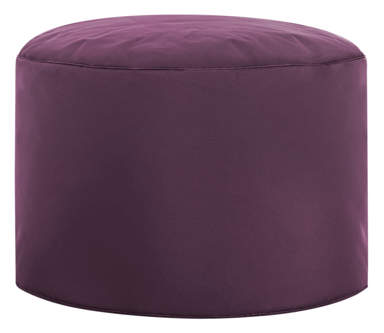 Gouchee Home Dotcom Brava Ottoman Pouf – Lilac Water-Repellent Round Bean Bag Footstool with Polystyrene Beads, Made in Canada, Stylish & Lightweight for Living Room or Bedroom