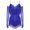 Blue, variant on Women's Glittery Rhinestone Latin Dance Bodysuit Jazz Dance Top with Gloves Blue S