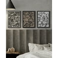 thumbnail image 4 of Drsoum Vintage Farmhouse Wall Art Flower Print Artwork for Hallway Kitch Office 11x14in3pcs Black Framed, 4 of 5