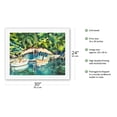 thumbnail image 2 of View from Anahulu Bridge - Hale‘iwa Hawaii - Rainbow Bridge - From an Original Hawaii Watercolor Painting by Peggy Chun - Fine Art Rolled Canvas Print 20in x 26in, 2 of 4