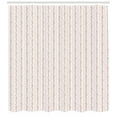 thumbnail image 3 of Ambesonne Vintage Shower Curtain, Pastel Flora and Stripes, 69"Wx75"L, Pale Pink White, 3 of 3