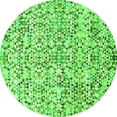 thumbnail image 1 of Ahgly Company Indoor Round Abstract Green Modern Area Rugs, 5' Round, 1 of 4