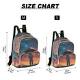 thumbnail image 2 of FORMRS Mini Backpack Purse for Women Travel Daypack Casual Shoulder Bag, Astronaut at Dawn, 2 of 7