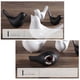 thumbnail image 5 of Ounissouiy 2 piezas añaden encanto a los adornos de pájaros de cerámica para el hogar – Artesanías hechas a mano decoración del hogar Decoración del hogar blanco, 5 of 6