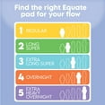 thumbnail image 3 of Equate Overnight Maxi Pads with Wings, Size 5, Extra Heavy Overnight Protection (36 Count), 3 of 9