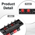 thumbnail image 4 of 4 Way Spring Terminal Clip Push Release Connector Plate Strip Block WP4-1 4Pcs, 4 of 6