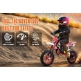 thumbnail image 5 of Dapmiu 49CC 2-Stroke Youth Dirt Bike&nbsp;- Front Inverted Fork & Rear Monoshock, Throttle Limiter & 15" Tires for Safety, Red, 5 of 8