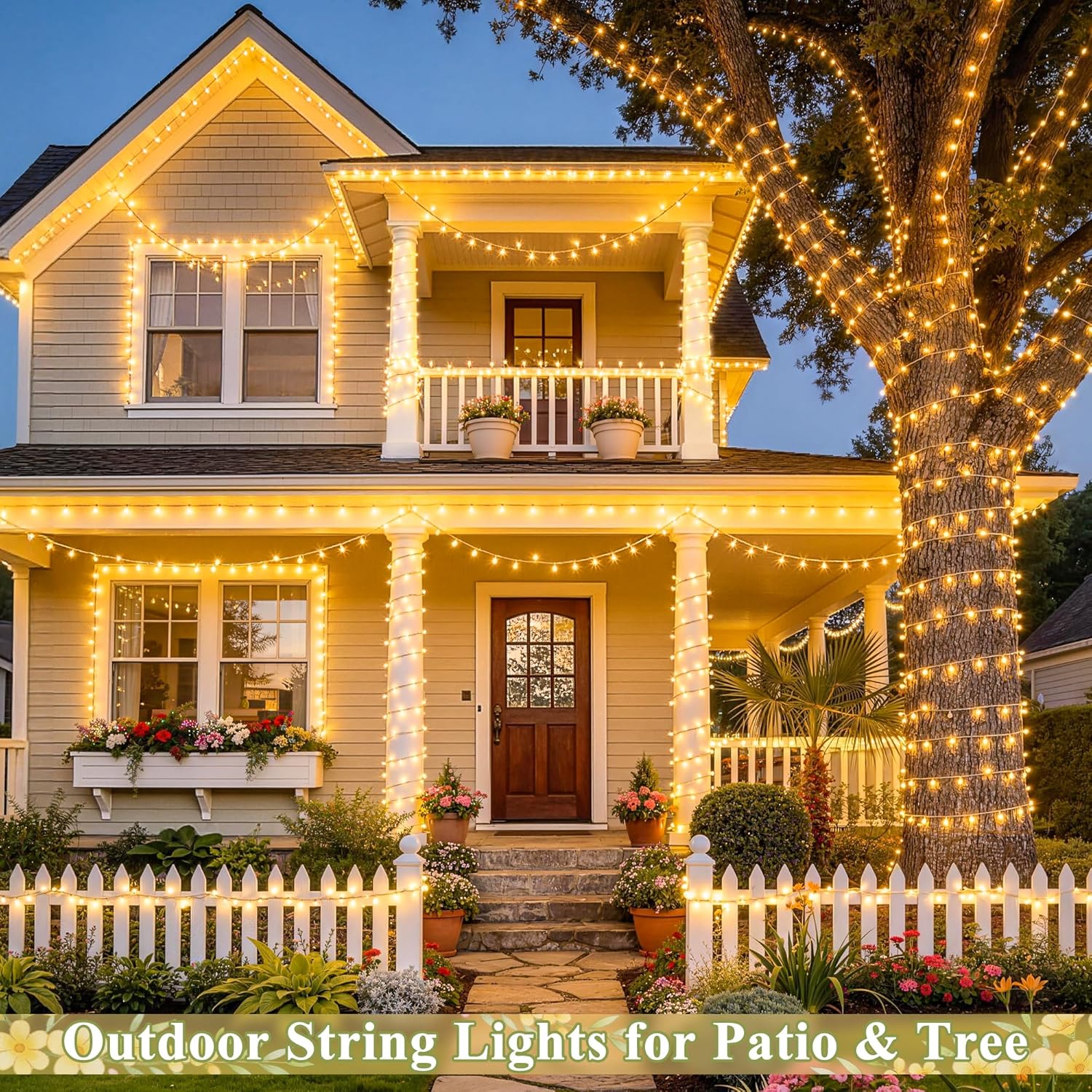 JMEXSUSS 66-Foot 200-LED Connectable Christmas String Lights photo 4