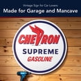thumbnail image 6 of American Art Decor Chevron Supreme Gasoline Metal Sign 30" - Vintage Wall Art Decor, 6 of 9