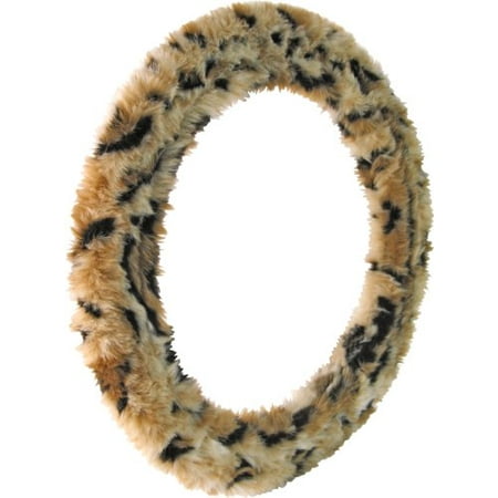 Bell Automotive 22-1-53183-A Universal Cheetah Plush Steering Wheel Cover