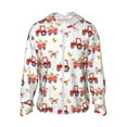 thumbnail image 1 of Fotbe Tractor With Farm Animals Chaqueta con Protección Solar UPF 50+ para Hombre y Mujer, Camisa con Capucha y Bolsillos-Medium, 1 of 7