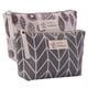 thumbnail image 1 of Bolsa de maquillaje de lona divertida para mujer y niña, bolsa de cosméticos espaciosa, bolso de mano con cremallera MFZFUKR CRMR-ST7-2, 1 of 5