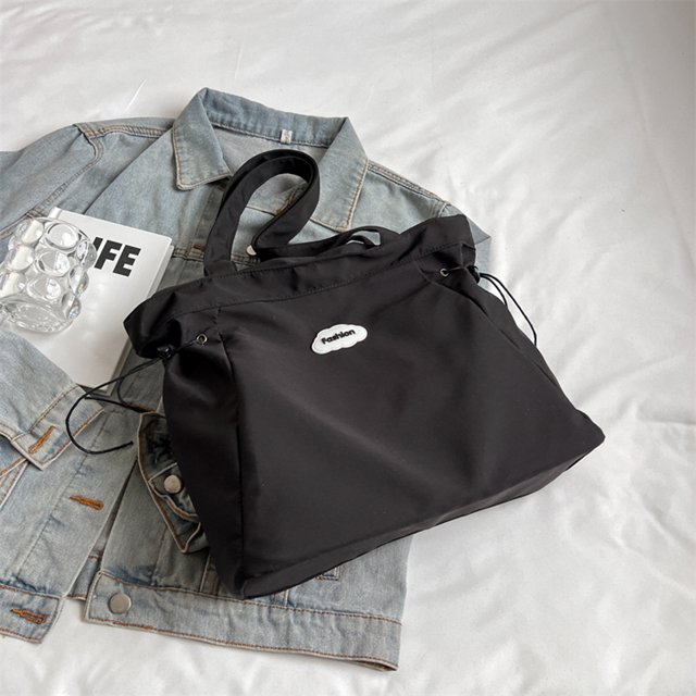 Bolso de hombro para mujer Bolsos de compras de gran capacidad a la moda para viajes (negro) Tmvgtek Para Estrenar