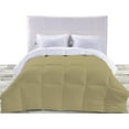 thumbnail image 1 of BedDecor 300 GSM 1Pcs Reversible Solid (Taupe, Full/Queen) 100% Egyptian Cotton Base Comforter, 1 of 8