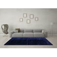 thumbnail image 3 of Ahgly Company Indoor Square Abstract Blue Modern Area Rugs, 5' Square, 3 of 4