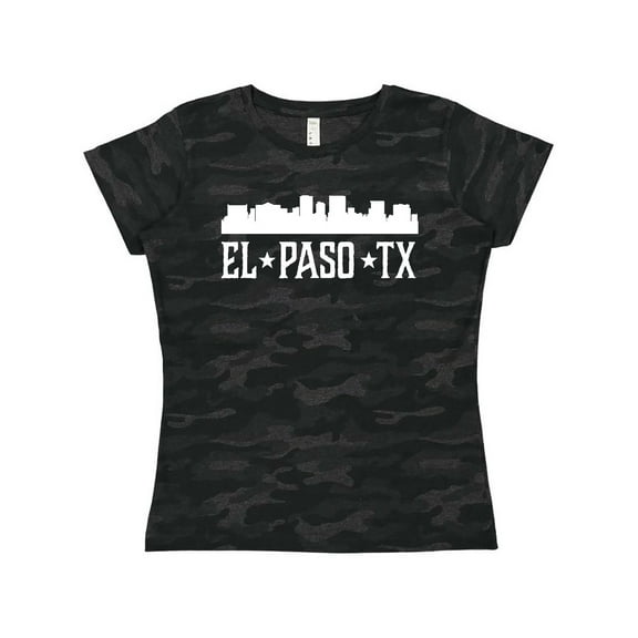 Inktastic El Paso Texas Skyline TX Cities Women's T-Shirt