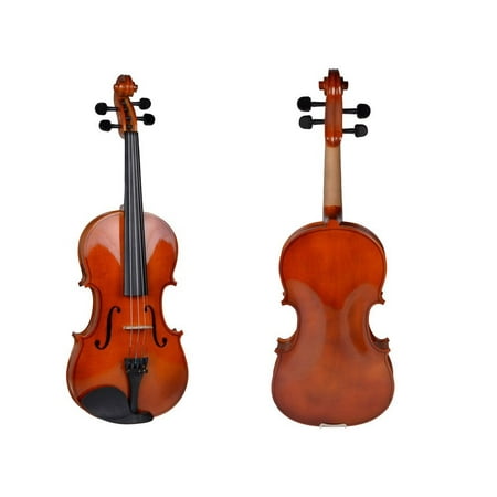 Praise Violin - CALHOME 4/4 Full Size Natural Acoustic Violin Fiddle with Case Row Rosin Wood Color