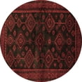 thumbnail image 1 of Ahgly Company Indoor Round Persian Brown Traditional Area Rugs, 4' Round, 1 of 4