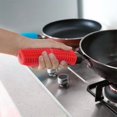 thumbnail image 2 of 2-pack silicone heat protection for frying pan handles Green, 2 of 7