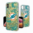 thumbnail image 2 of Miami Dolphins iPhone Paisley Design Glitter Case, 2 of 5