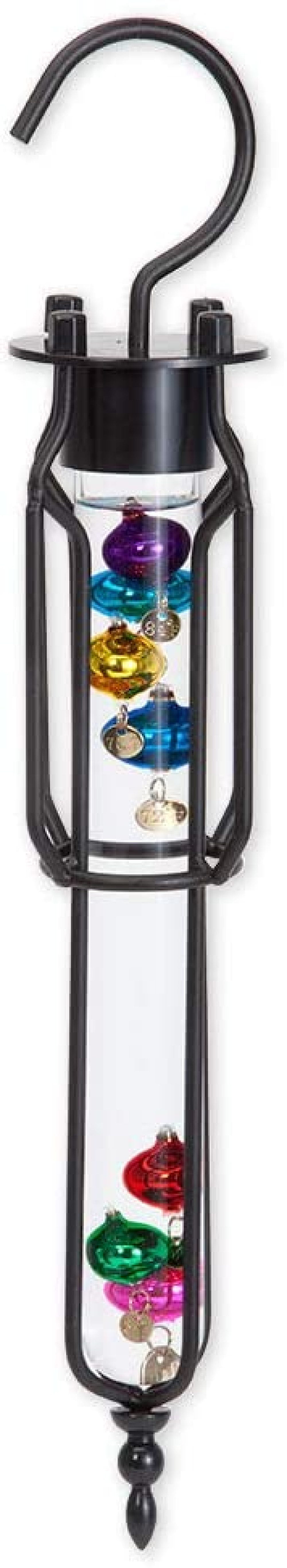 Lot - 28in Rustica Galileo Brass Hanging Thermometer