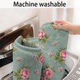 thumbnail image 5 of Pioneer Flower Floral Print Pattern Bathroom Rugs Mat, Non Slip Microfiber Bathroom Rug with Rubber Backing, Soft Mats for Bathroom Floor Tub Shower, 24"x60", 5 of 5
