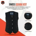 thumbnail image 3 of Daniel Smart XS to 5XL Sleeveless Women Denim Vest Unique Style, 3 of 8
