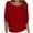 Red, variant on XMMSWDLA Womens Casual Puff Sleeve Sweater Crewneck 3/4 Sleeve Knit Tops Solid Office Thin Knitted Pullover Sweaters Purple Sweater for Woman