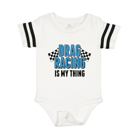 

Inktastic Drag Racing is My Thing with Flags Gift Baby Boy or Baby Girl Bodysuit
