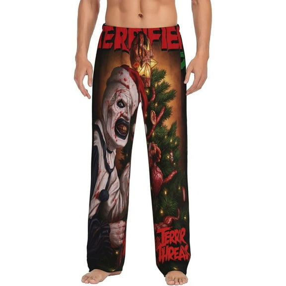 Terrifier Pajama Pants Drawstring Elastic Waistband Loungewear Cool Print Sleep PJ Pants for Men Women Xx-Large