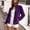 Purple, variant on QIYAGBSA Womens Velour Jacket Soft Zip Up Stand Collar Long Sleeve Patch Pocket Casual Fall Winter Outerwear (Gold, S)