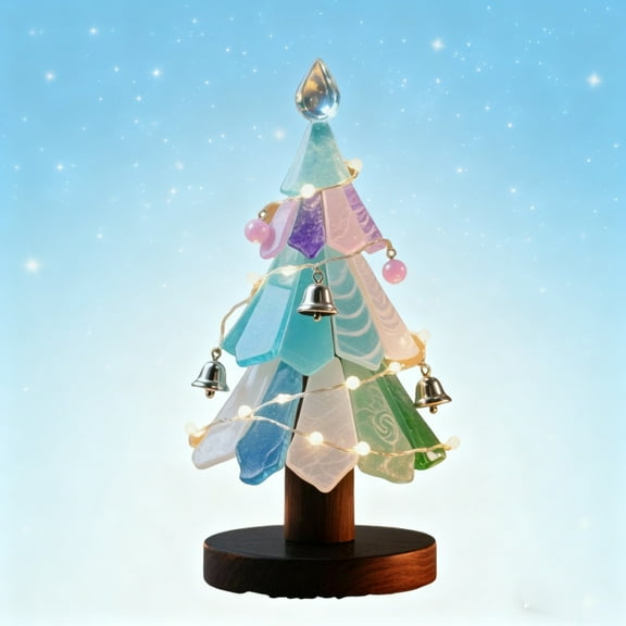 NWOKYZGH 1Pc Resin Christmas Tree - Mini Christmas Tree, Ideal for Christmas, New Year, Coastal Holiday Decor, Versatile Home Decor