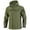 Dark Green_005, variant on Domuza Softshell Jacket Men Fleece Lined Waterproof Windbreaker Hooded Jacket Winter Warm Relaxed Fit Hiking Travel Outerwear with Pocket Khaki XL