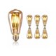 thumbnail image 1 of Bombilla LED, E27 retro Edison LED bombilla retro 4W ST64 bombilla nostálgica antigua decorativa bombilla LED blanca cálida, adecuada para restaurantes familiares, cafeterías, bares, etc. (1 paquete), 1 of 4