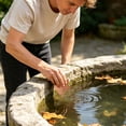 thumbnail image 3 of Bird Bath Plate Decorative Purification Plate with Support Points Natural All Weather Water Suitable for Outdoor Bird Bath Tubs and Bowls Multiple Choices, 3 of 5