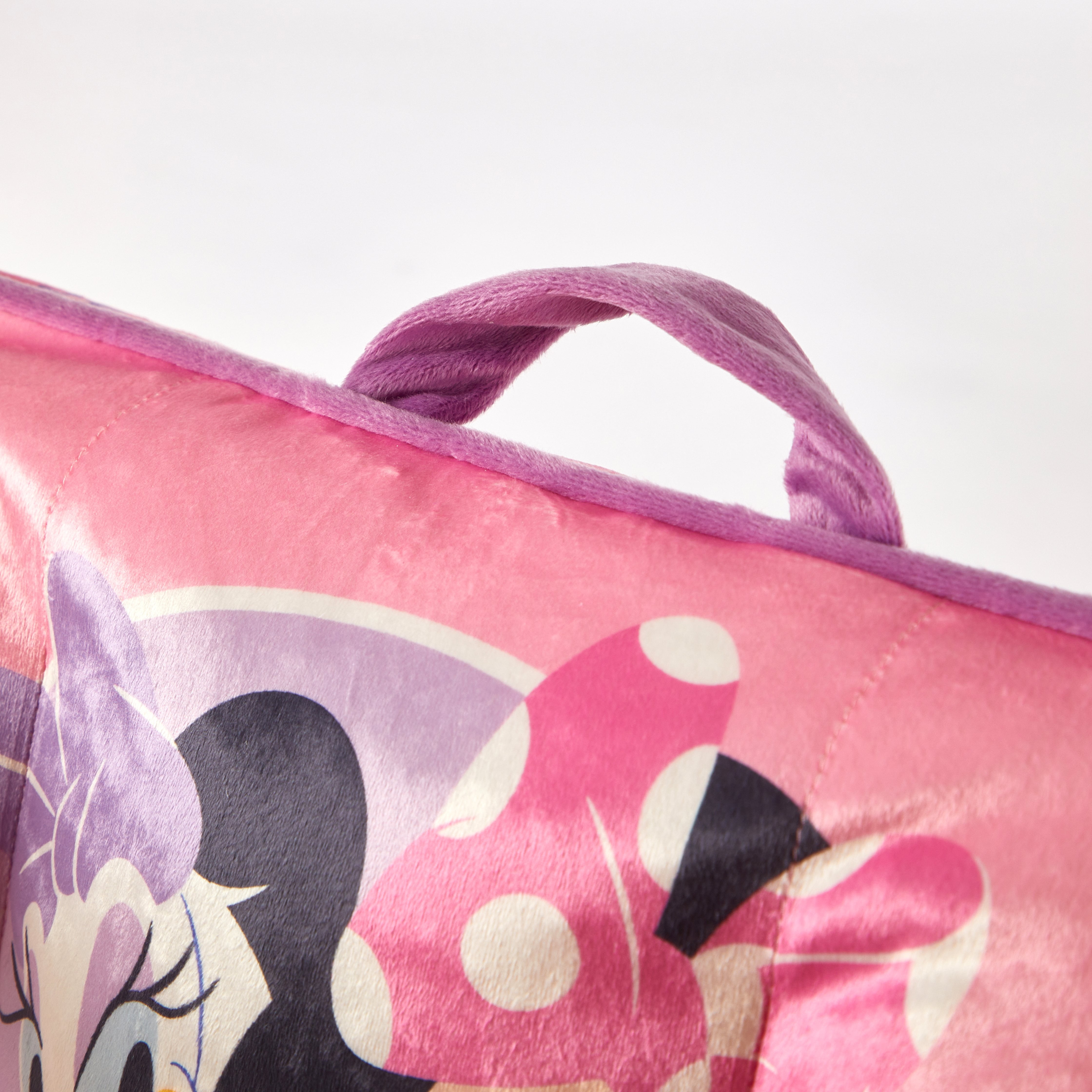 Minnie Mouse Square Beanbag Chair Pink, 18" inches