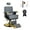 Gray, variant on Hydraulic Barber Chair with Foot Rest and Square Base 360 Degrees Rolling Swivel Hair Styling Chair, All Purpose Beauty Spa Equipment Salon Chair Tattoo Chair Beauty Equipment (Black)