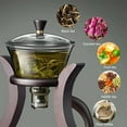thumbnail image 6 of Lazy Kungfu Drip TeaPot, Heat Resistant Tea Set, Semi-Automatic Glass Teapot Suit for Magnetic Water Flow Wooden Glass Teapot Set$$Home Decor, Kitchen, & Other, 6 of 9