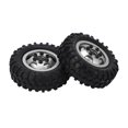 thumbnail image 4 of 1/24 Wheel Rim Rubber Tire, Compact 1/24 Metal Tyre Set  For AXIAL SCX24 RC Car Black,Silver,Red, 4 of 8