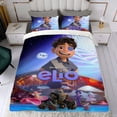 thumbnail image 4 of Elio Conjunto de sábanas temático, trío de piezas, cómodo y amigable con la piel, diseño único, regalo de decoración para el hogar para familiares, amigos y fans, 90 cm * 190 cm, 4 of 6