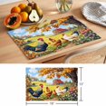 thumbnail image 6 of Vintage Rooster Placemats Set of 4, Farm Chick Maple Tree Flower Tree Farmhouse Non-Slip Place Mats Washable Table Mats for Kitchen Dining Table Decorations Indoor/Outdoor, 6 of 9