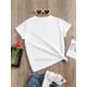 thumbnail image 2 of Tween Girls' Casual Rainbow Print Round Neck Short Sleeve T-Shirt, Summer, 2 of 5