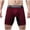 Wine, variant on Iugvhana Men's Long Leg Boxer Briefs – Soft & Breathable Underwear, Moisture-Wicking Design for Sports & Daily Wear Wine XXXL