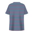 thumbnail image 4 of Tops de Manga Corta de Tamaño Más de las Mujeres, Blusas de Cuello en V Impresas de Verano de Moda para Uso Casual, Diario Y de Fiesta, 4 of 8