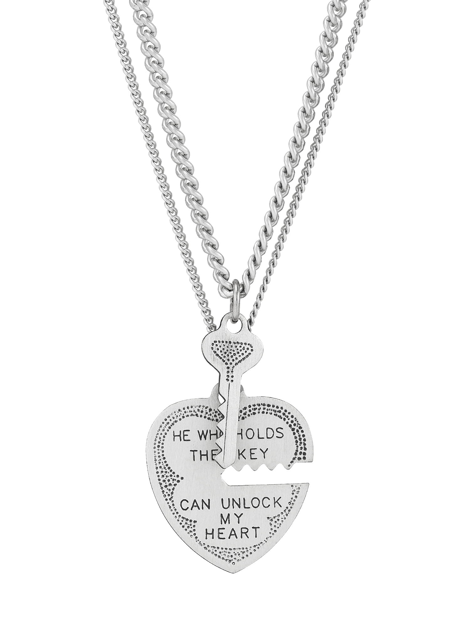 925 Sterling Silver New Fashion Key Unlock My Heart Necklace Pendant + Chain 