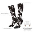 thumbnail image 4 of Naloa Skeleton Thigh High Socks Extra Long Stretchy Sock Women Over Knee High Opaque Stocking Daily Wear, 4 of 6