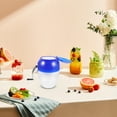 thumbnail image 3 of MOKKHNB Slush Maker Machine Blue Plastic Manual Operation For Making Cool Drinks 1Set, 3 of 5