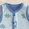 thumbnail image 6 of NIEWTR Baby Boys Girls Fleece Vest Button Down Sleeveless Jacket Cute Kids Fall Winter Waistcoat Outerwear with Pocket, 6 of 8