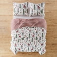 thumbnail image 4 of Merry & Bright by Levtex Home - Fa La La Llama Quilt Set - Twin Quilt (68in. x 86in.) + One Standard Pillow Sham (20in. x 26in.) - Red, Green, Grey, Blue, and White - Reversible - Polyester Blend, 4 of 5