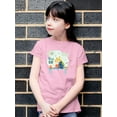 thumbnail image 2 of Nice Day Girl With Birds T-Shirt Juniors -Image by Shutterstock,  Medium, 2 of 4